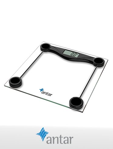 Balanza digital de baño negra