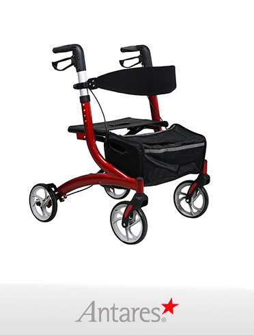 Andador de Aluminio Rollator con Asiento y Canasto