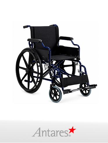 Silla de Ruedas de Acero Estructura Reforzada